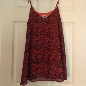 Show Me Your Mumu Pink Snakeskin Dress Size M